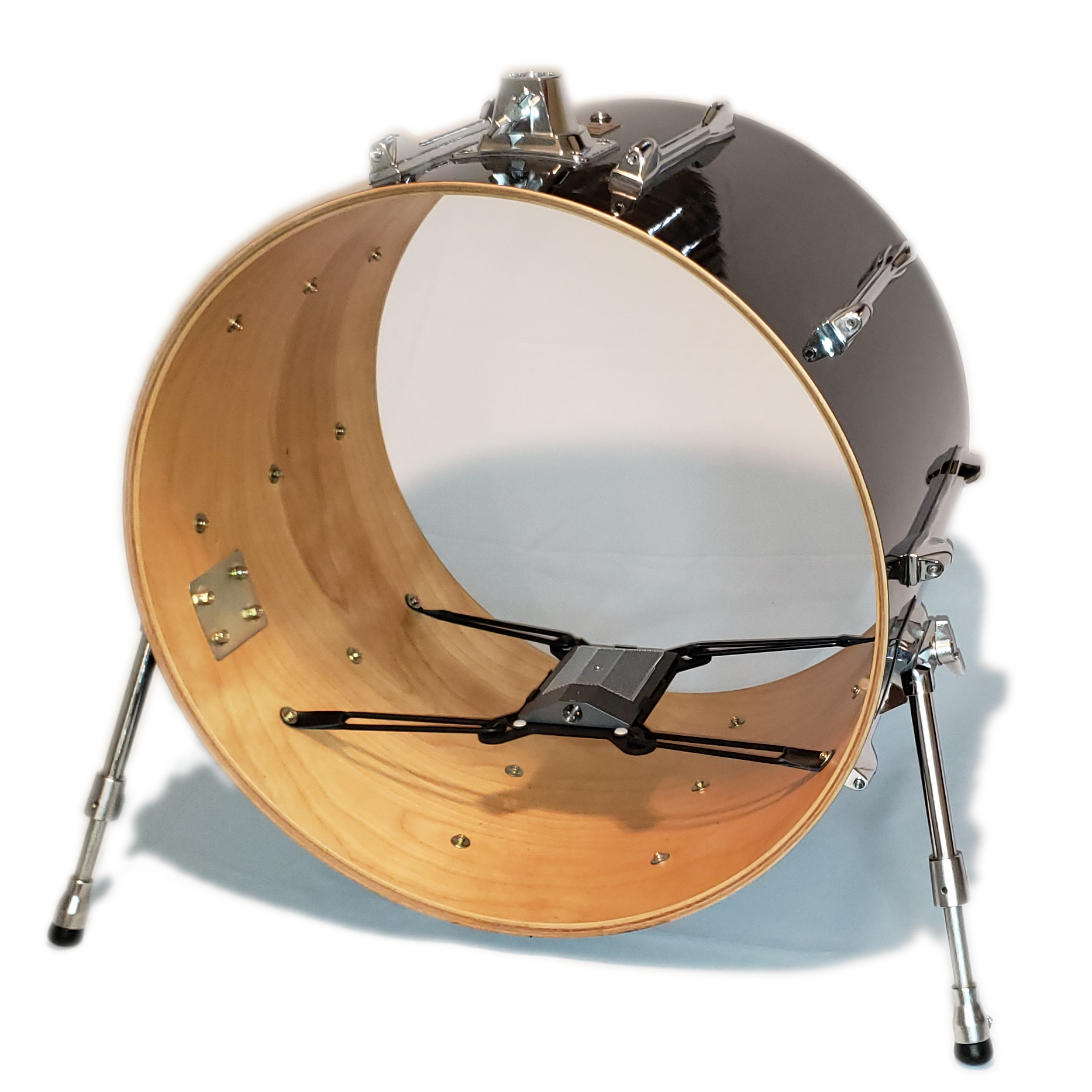 silhouet Luipaard beest Kick drum boundary microphones stay in place - The Kelly SHU FLATZ™